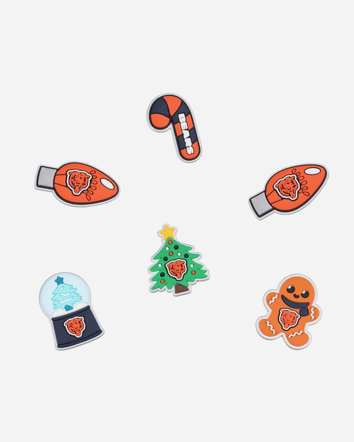 Chicago Bears 6 Pack Holiday Team Clog Charms FOCO - FOCO.com