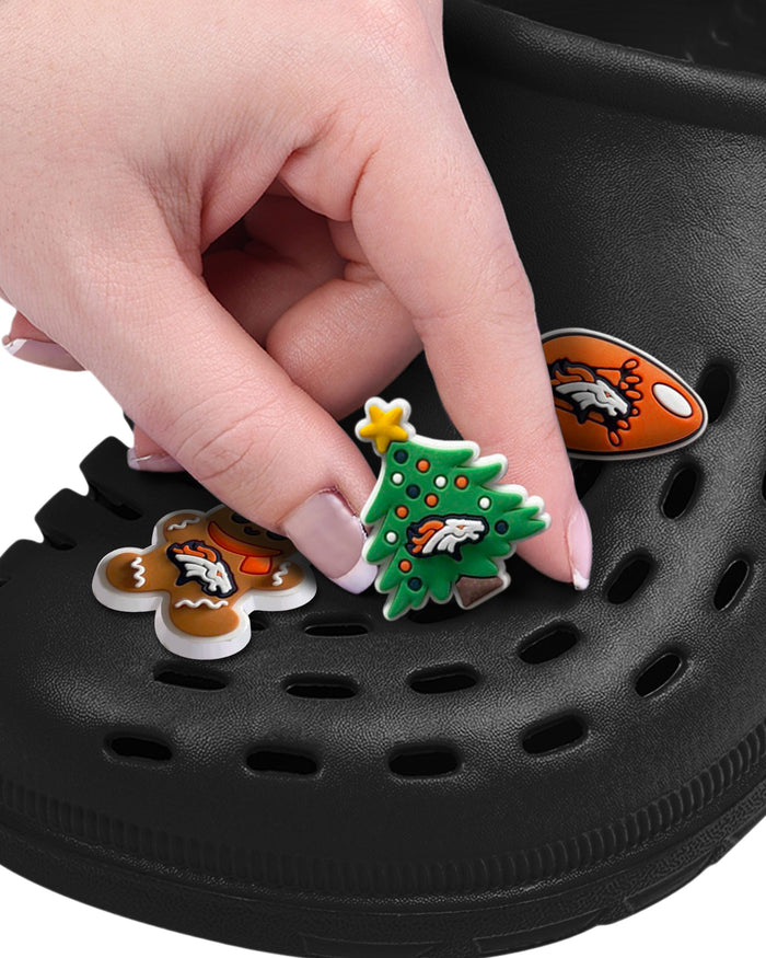 Denver Broncos 6 Pack Holiday Team Clog Charms FOCO - FOCO.com