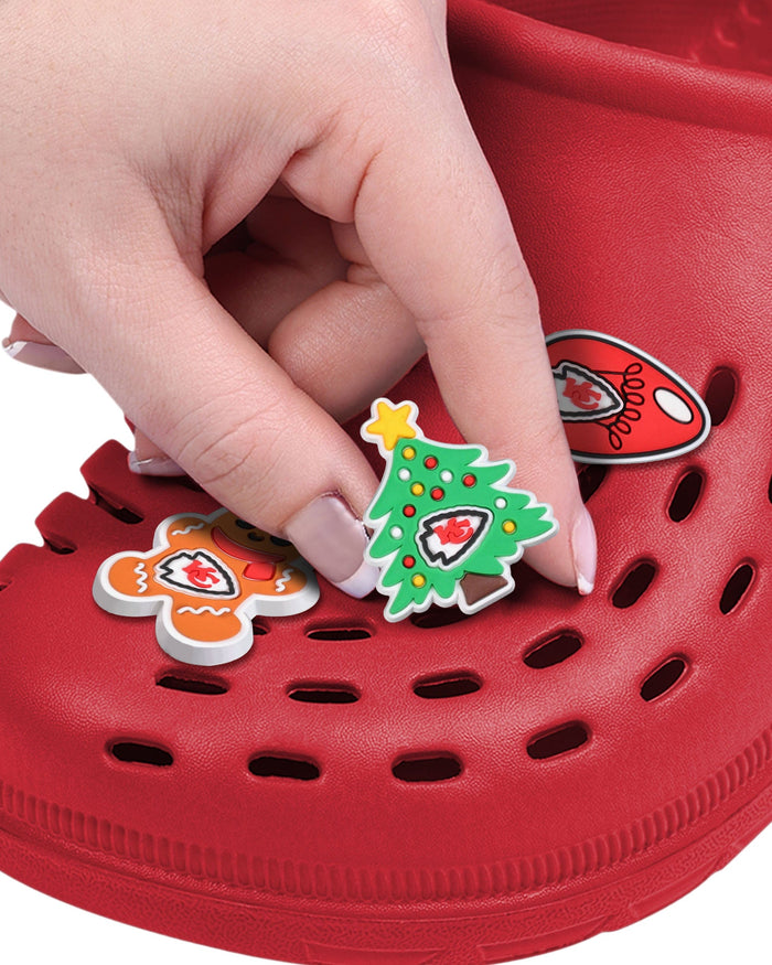 Kansas City Chiefs 6 Pack Holiday Team Clog Charms FOCO - FOCO.com