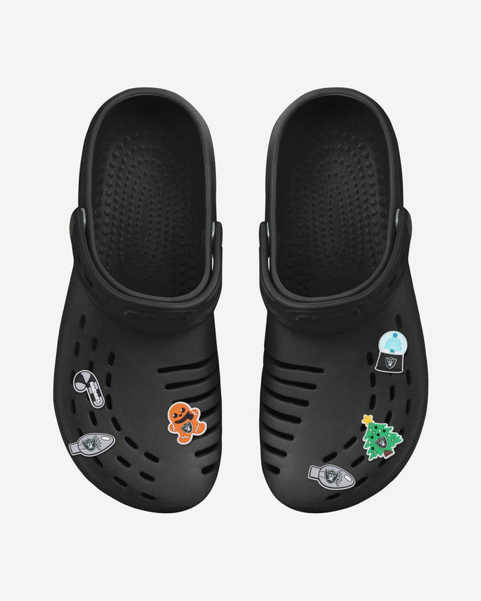 Las Vegas Raiders 6 Pack Holiday Team Clog Charms FOCO - FOCO.com