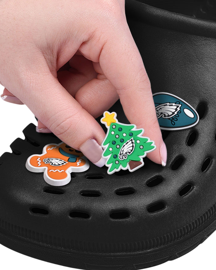 Philadelphia Eagles 6 Pack Holiday Team Clog Charms FOCO - FOCO.com
