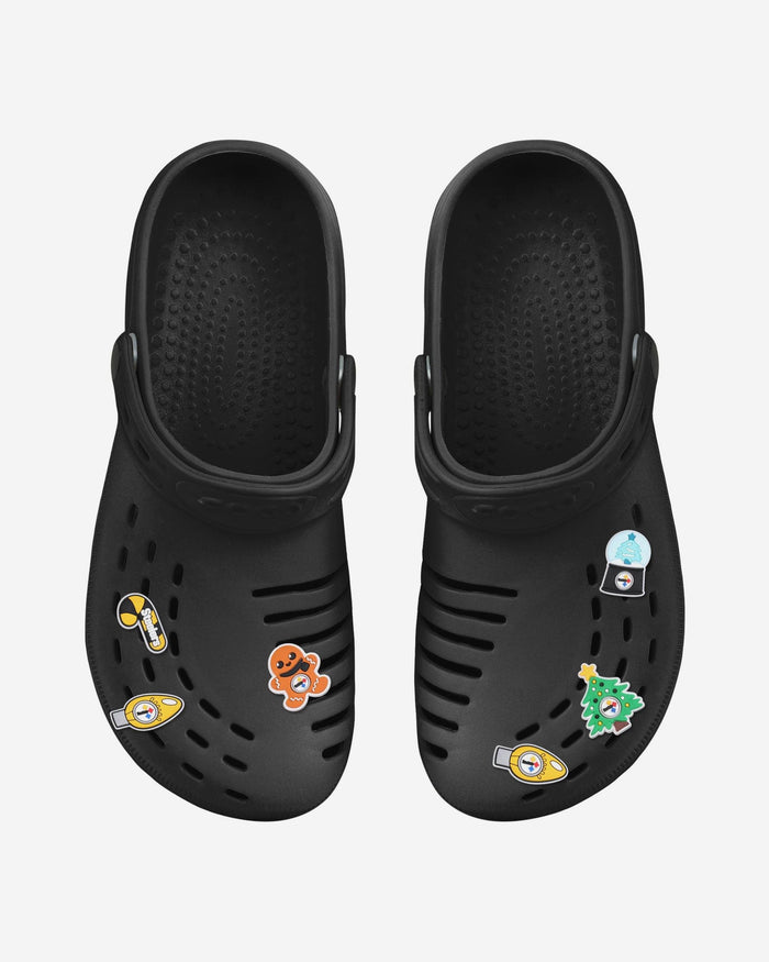 Pittsburgh Steelers 6 Pack Holiday Team Clog Charms FOCO - FOCO.com