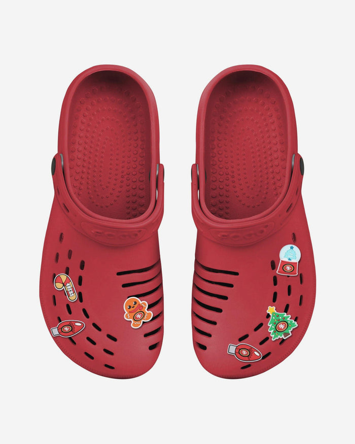 San Francisco 49ers 6 Pack Holiday Team Clog Charms FOCO - FOCO.com