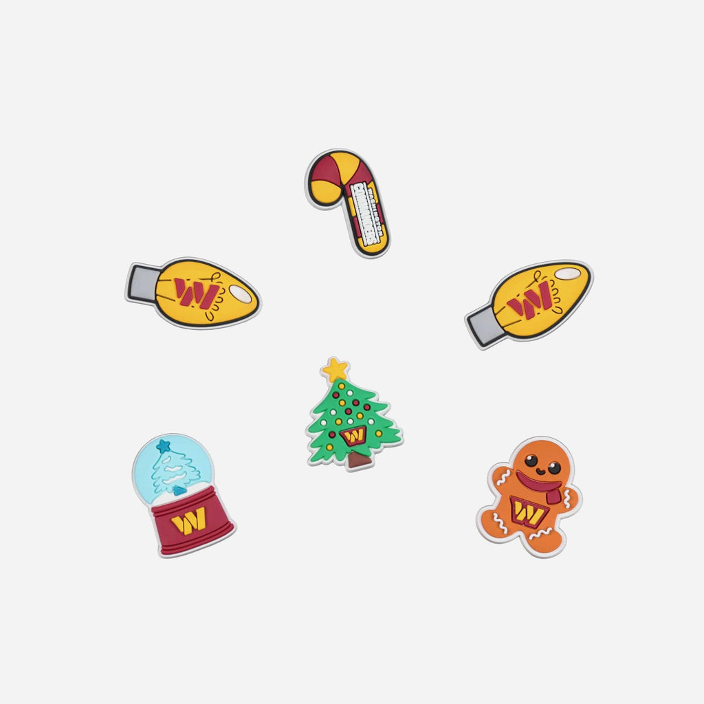 Washington Commanders 6 Pack Holiday Team Clog Charms FOCO - FOCO.com