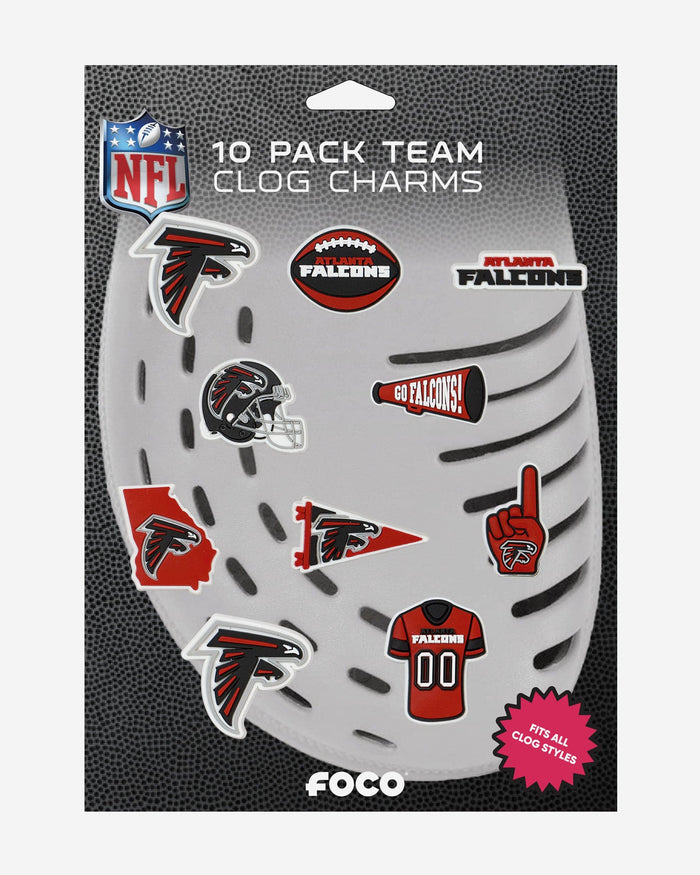 Atlanta Falcons 10 Pack Team Clog Charms FOCO - FOCO.com
