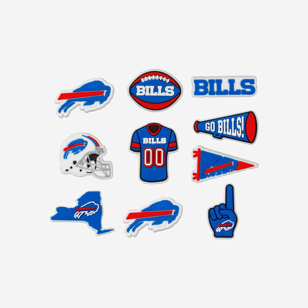 Buffalo Bills 10 Pack Team Clog Charms FOCO - FOCO.com