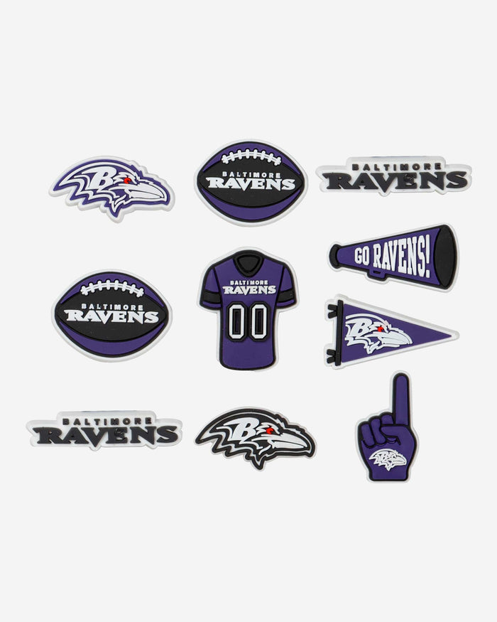 Baltimore Ravens 10 Pack Team Clog Charms FOCO - FOCO.com