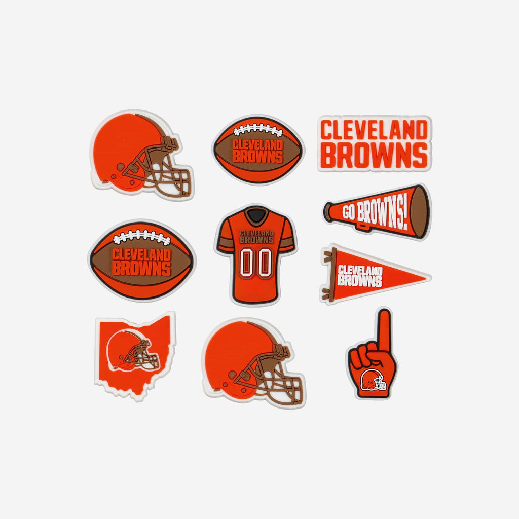 Cleveland Browns 10 Pack Team Clog Charms FOCO - FOCO.com