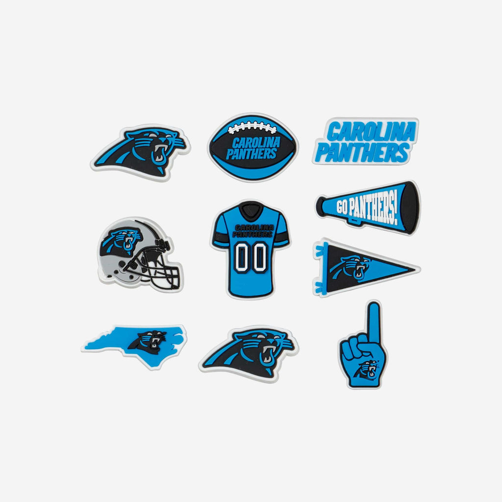 Carolina Panthers 10 Pack Team Clog Charms FOCO - FOCO.com