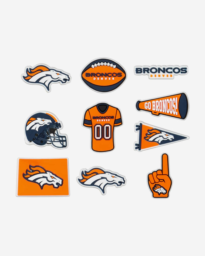 Denver Broncos 10 Pack Team Clog Charms FOCO - FOCO.com