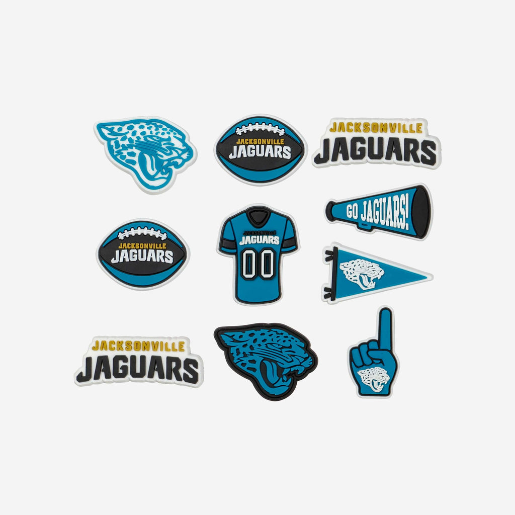 Jacksonville Jaguars 10 Pack Team Clog Charms FOCO - FOCO.com