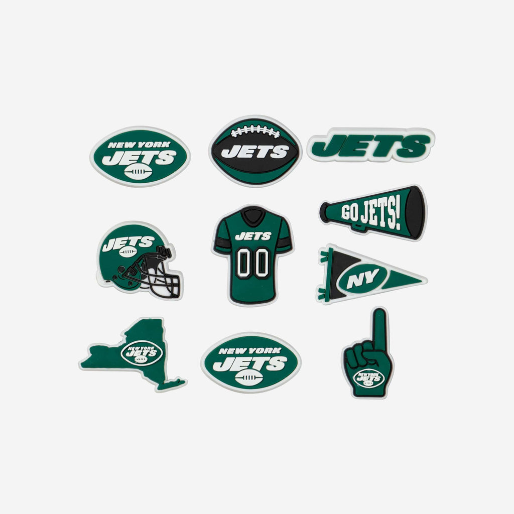 New York Jets 10 Pack Team Clog Charms FOCO - FOCO.com