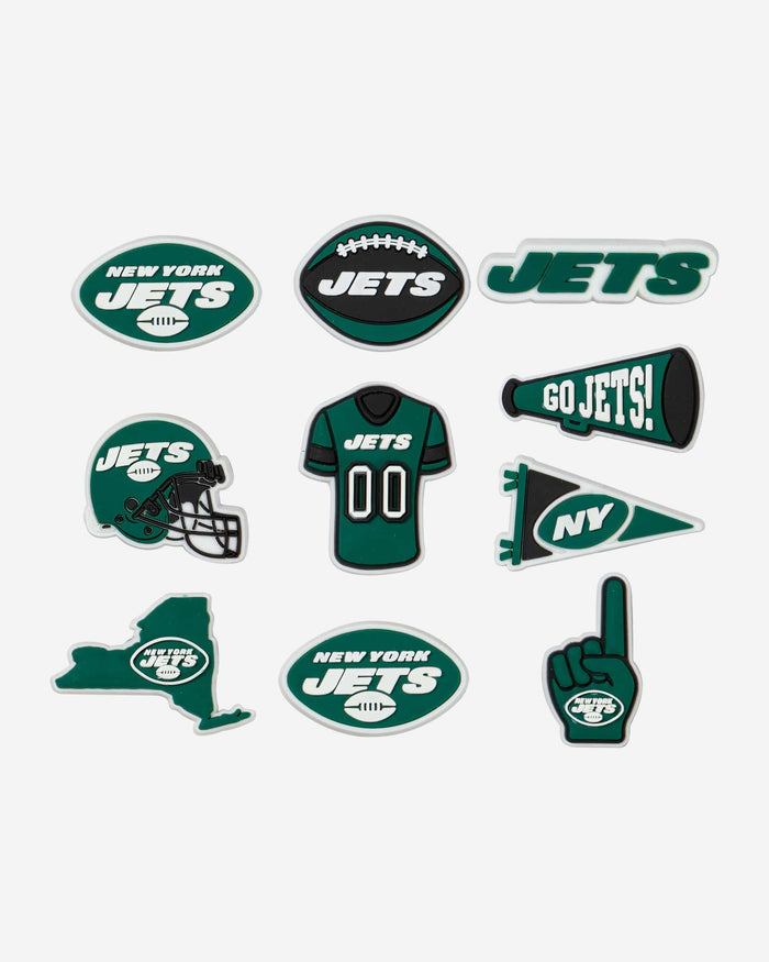 New York Jets 10 Pack Team Clog Charms FOCO - FOCO.com