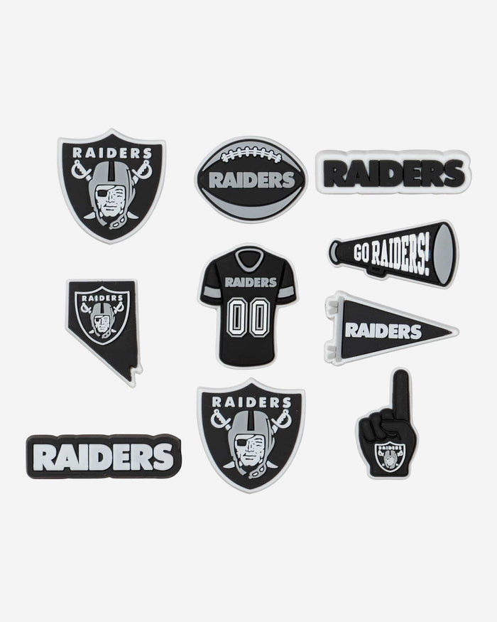 Las Vegas Raiders 10 Pack Team Clog Charms FOCO - FOCO.com