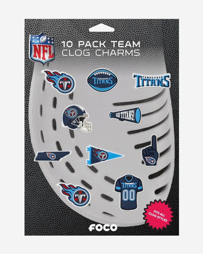 Tennessee Titans 10 Pack Team Clog Charms FOCO - FOCO.com