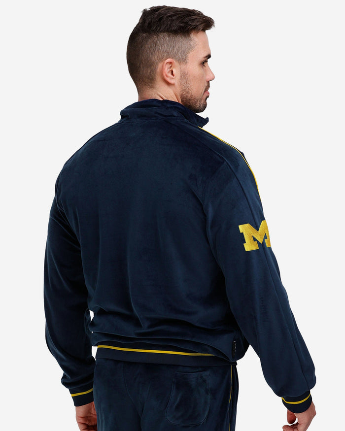 Michigan Wolverines 2023 Football National Champions Velour Zip Up Top FOCO - FOCO.com