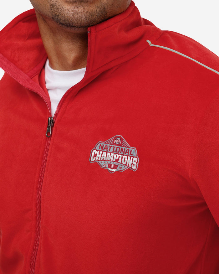 Ohio State Buckeyes 2024 Football National Champions Velour Zip Up Top FOCO - FOCO.com