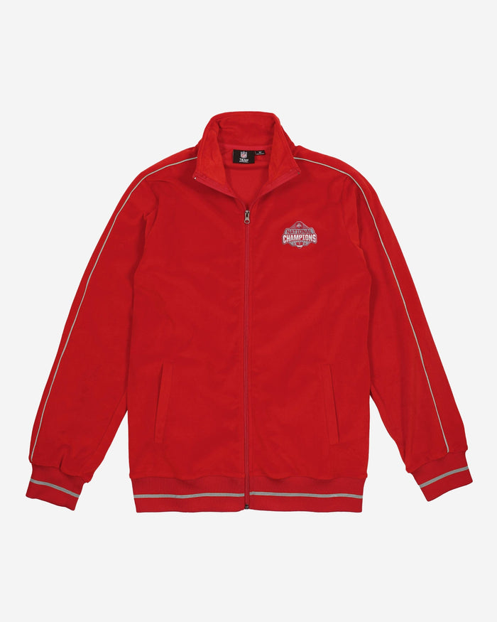 Ohio State Buckeyes 2024 Football National Champions Velour Zip Up Top FOCO - FOCO.com