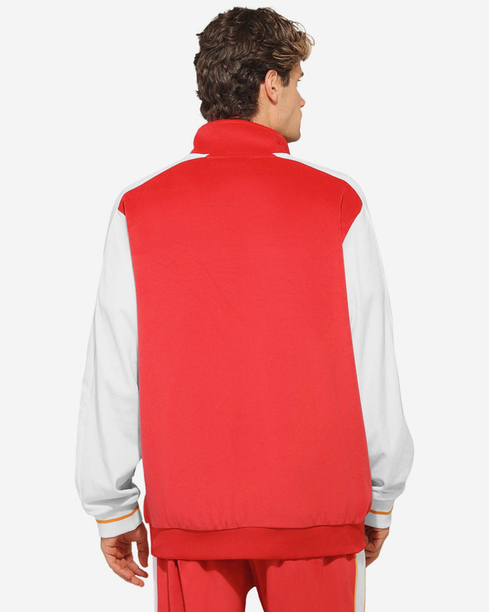 Kansas City Chiefs Two Tone Velour Zip Up Top FOCO S - FOCO.com