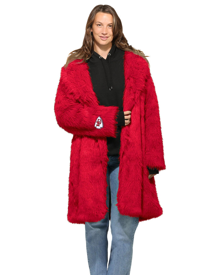 Kansas City Chiefs Faux Fur Long Jacket