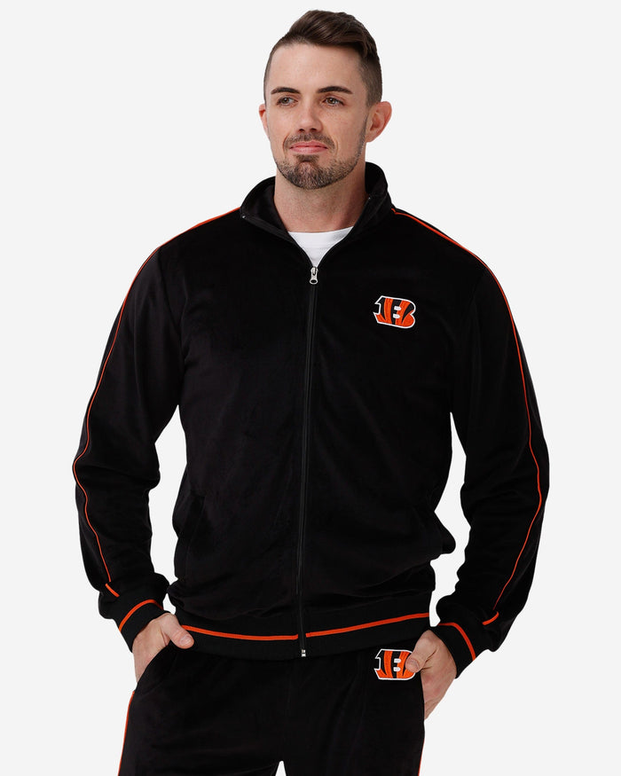 Cincinnati Bengals Velour Zip Up Top FOCO S - FOCO.com