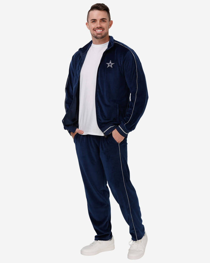 Dallas Cowboys Velour Zip Up Top FOCO - FOCO.com