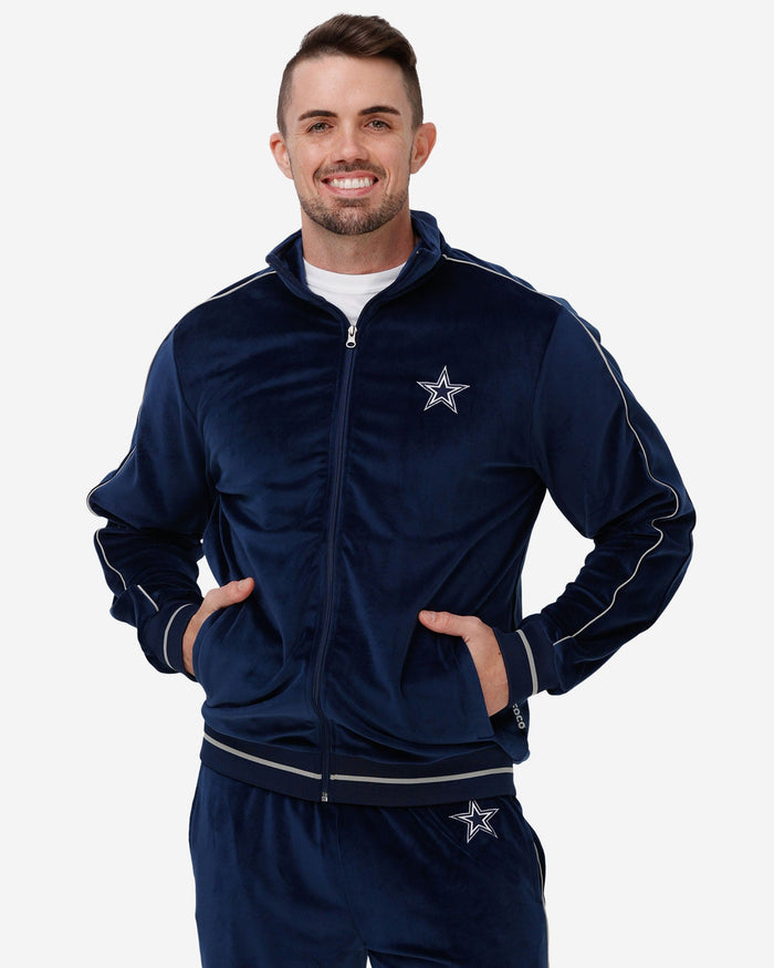 Dallas Cowboys Velour Zip Up Top FOCO S - FOCO.com