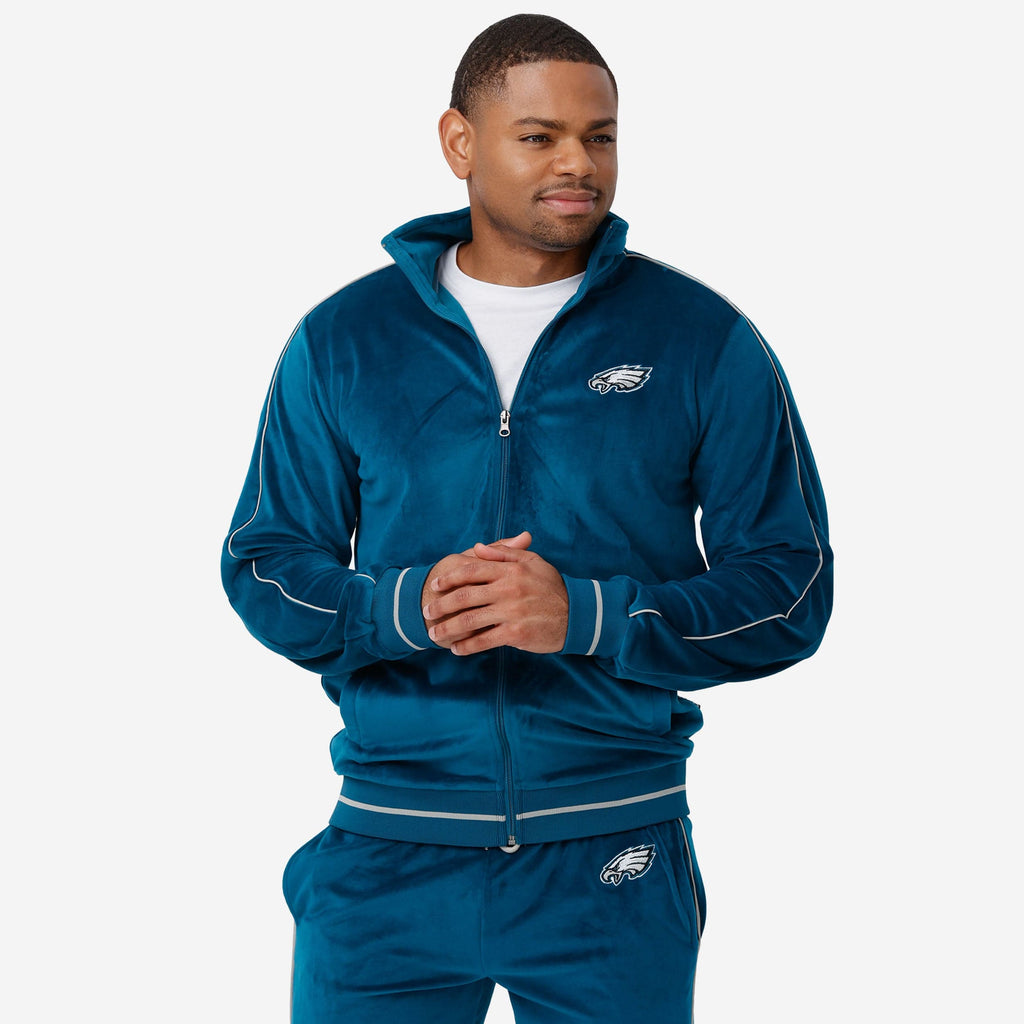 Philadelphia Eagles Velour Zip Up Top FOCO S - FOCO.com