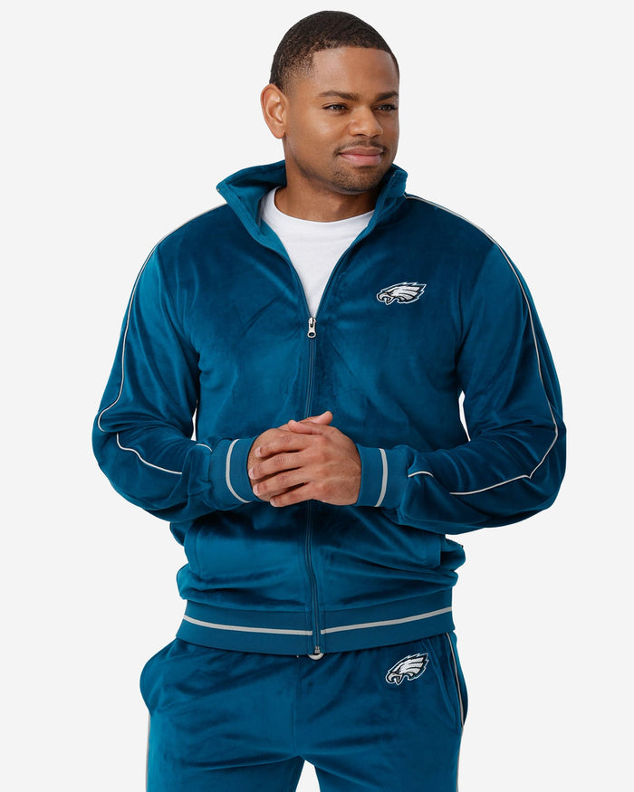 Philadelphia Eagles Velour Zip Up Top FOCO S - FOCO.com