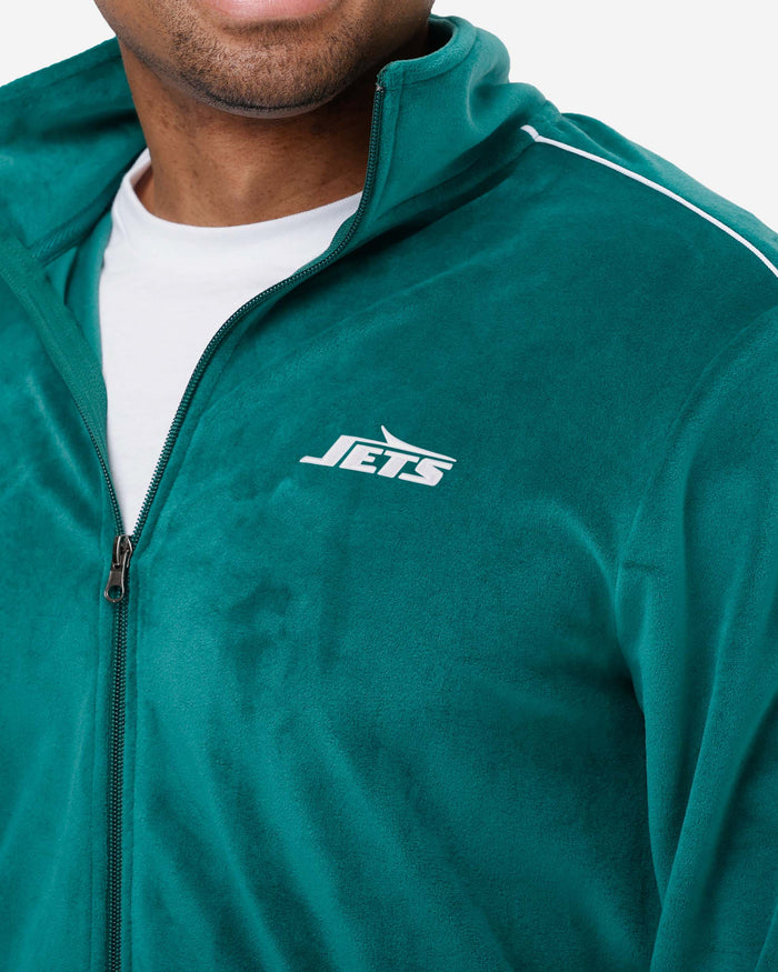 New York Jets Velour Zip Up Top FOCO - FOCO.com