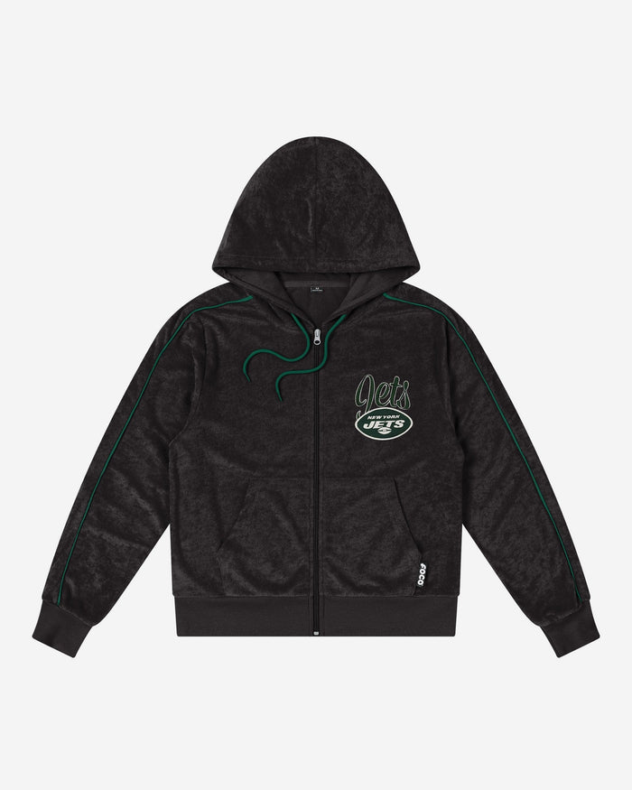 New York Jets Womens Terry Knit Zip Up Top FOCO - FOCO.com