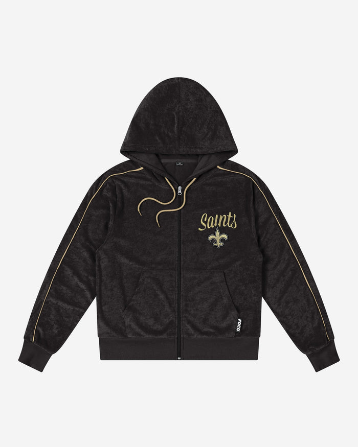 New Orleans Saints Womens Terry Knit Zip Up Top FOCO - FOCO.com