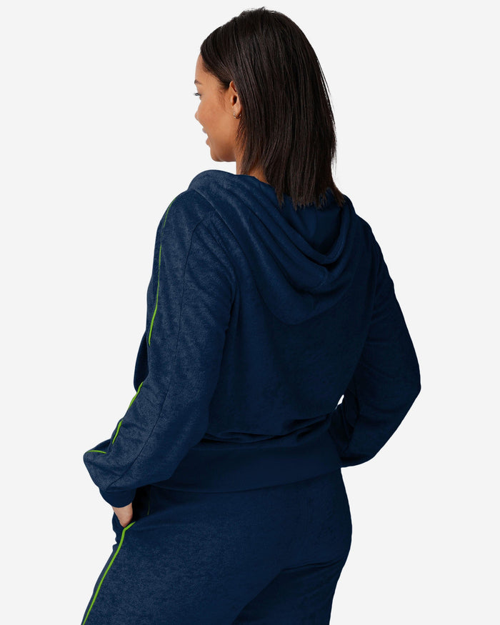 Seattle Seahawks Womens Terry Knit Zip Up Top FOCO - FOCO.com