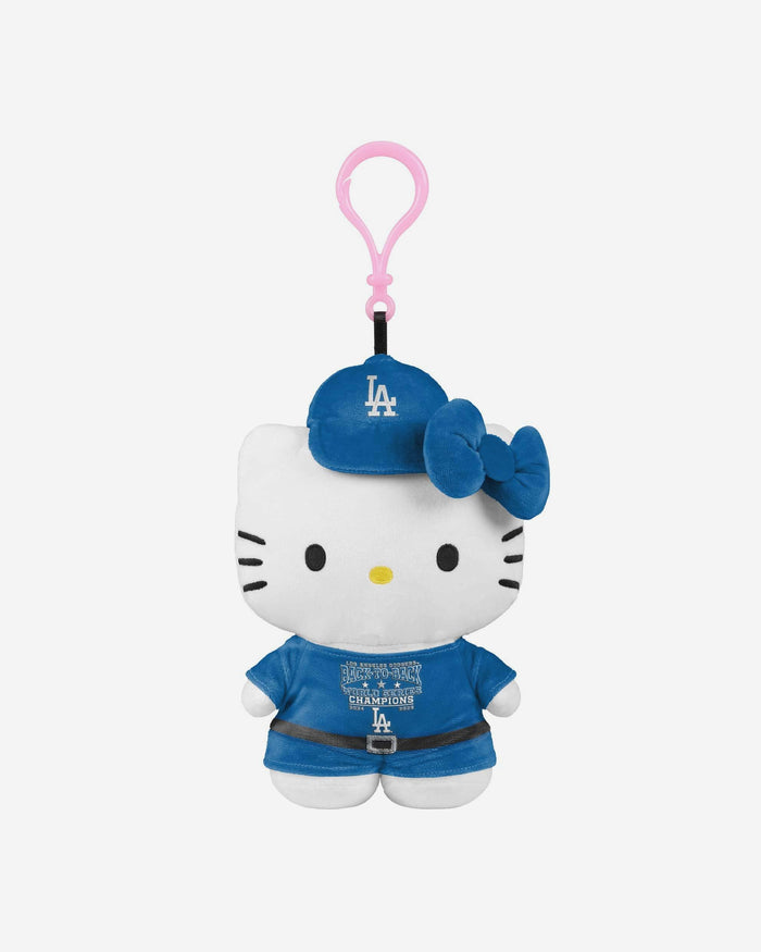 Los Angeles Dodgers 2025 Back To Back World Series Champions Plush Hello Kitty® Keychain FOCO - FOCO.com