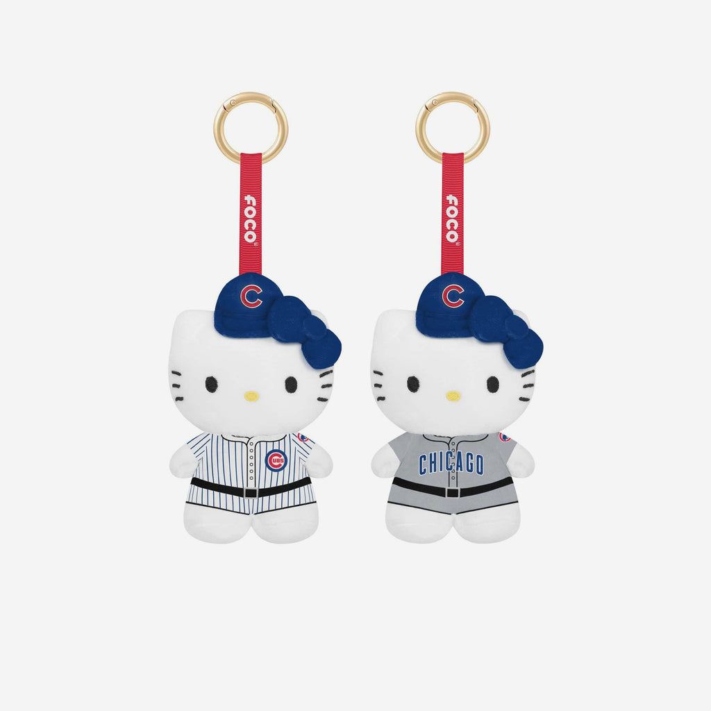 Chicago Cubs 2 Pack Mini Plush Hello Kitty® Bag Charm Keychain FOCO - FOCO.com