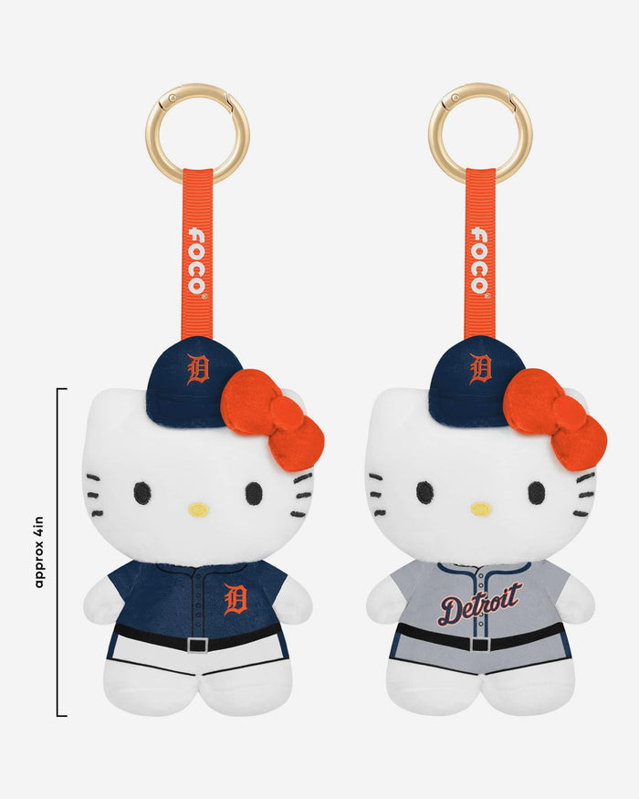 Detroit Tigers 2 Pack Mini Plush Hello Kitty® Bag Charm Keychain FOCO - FOCO.com