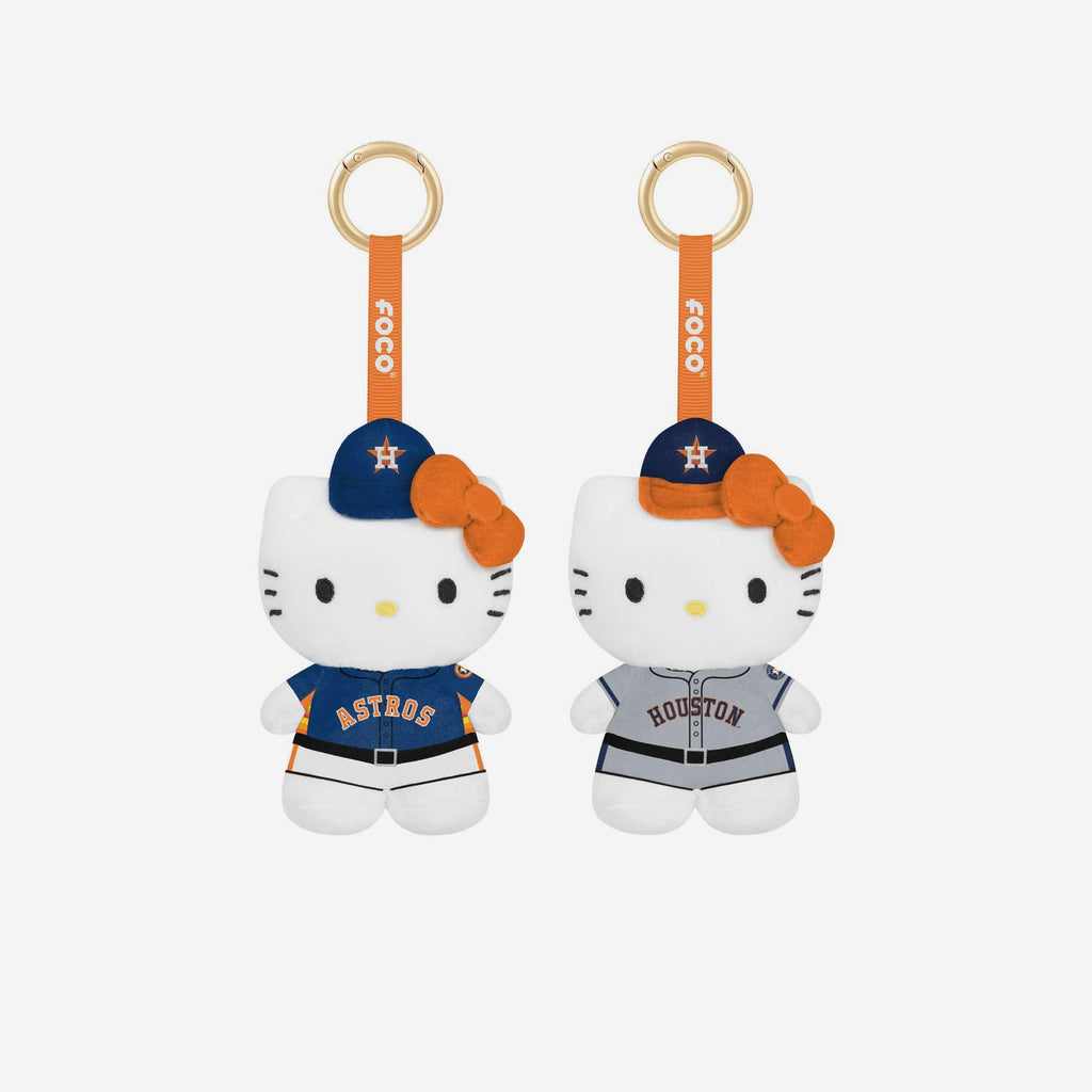 Houston Astros 2 Pack Mini Plush Hello Kitty® Bag Charm Keychain FOCO - FOCO.com