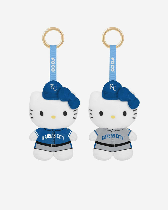 Kansas City Royals 2 Pack Mini Plush Hello Kitty® Bag Charm Keychain FOCO - FOCO.com