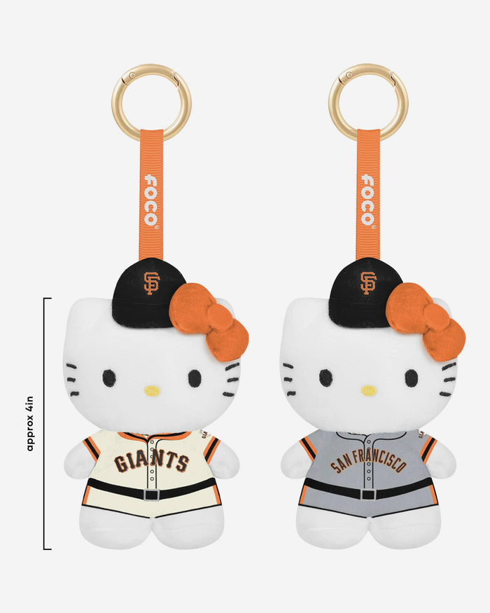 San Francisco Giants 2 Pack Mini Plush Hello Kitty® Bag Charm Keychain FOCO - FOCO.com
