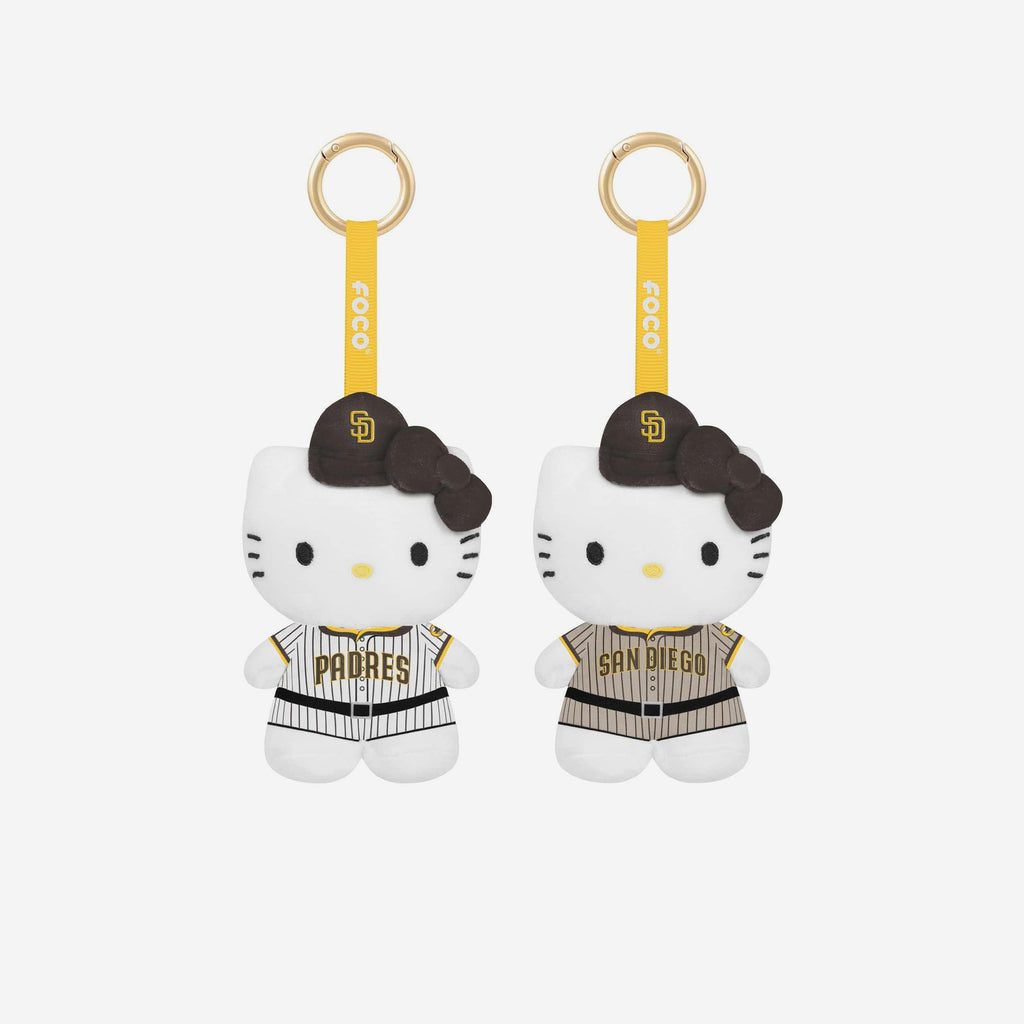 San Diego Padres 2 Pack Mini Plush Hello Kitty® Bag Charm Keychain FOCO - FOCO.com