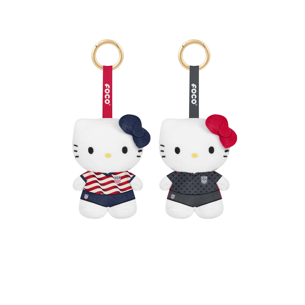 US National Soccer Team Plush 2 Pack Mini Plush Hello Kitty® Bag Charm Keychain