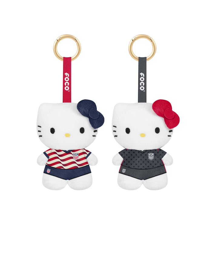 US National Soccer Team Plush 2 Pack Mini Plush Hello Kitty® Bag Charm Keychain