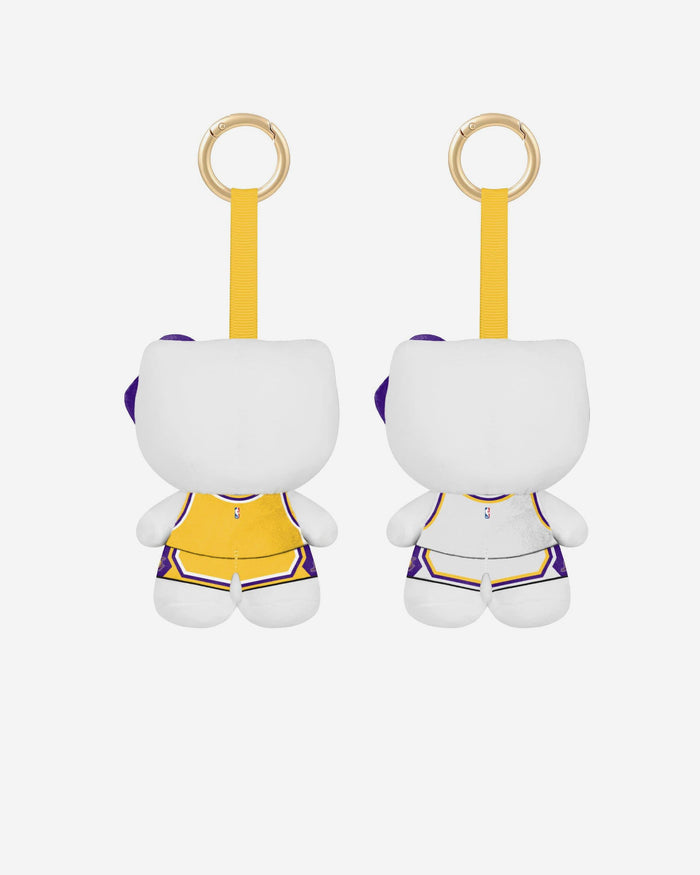 Los Angeles Lakers 2 Pack Mini Plush Hello Kitty® Bag Charm Keychain FOCO - FOCO.com