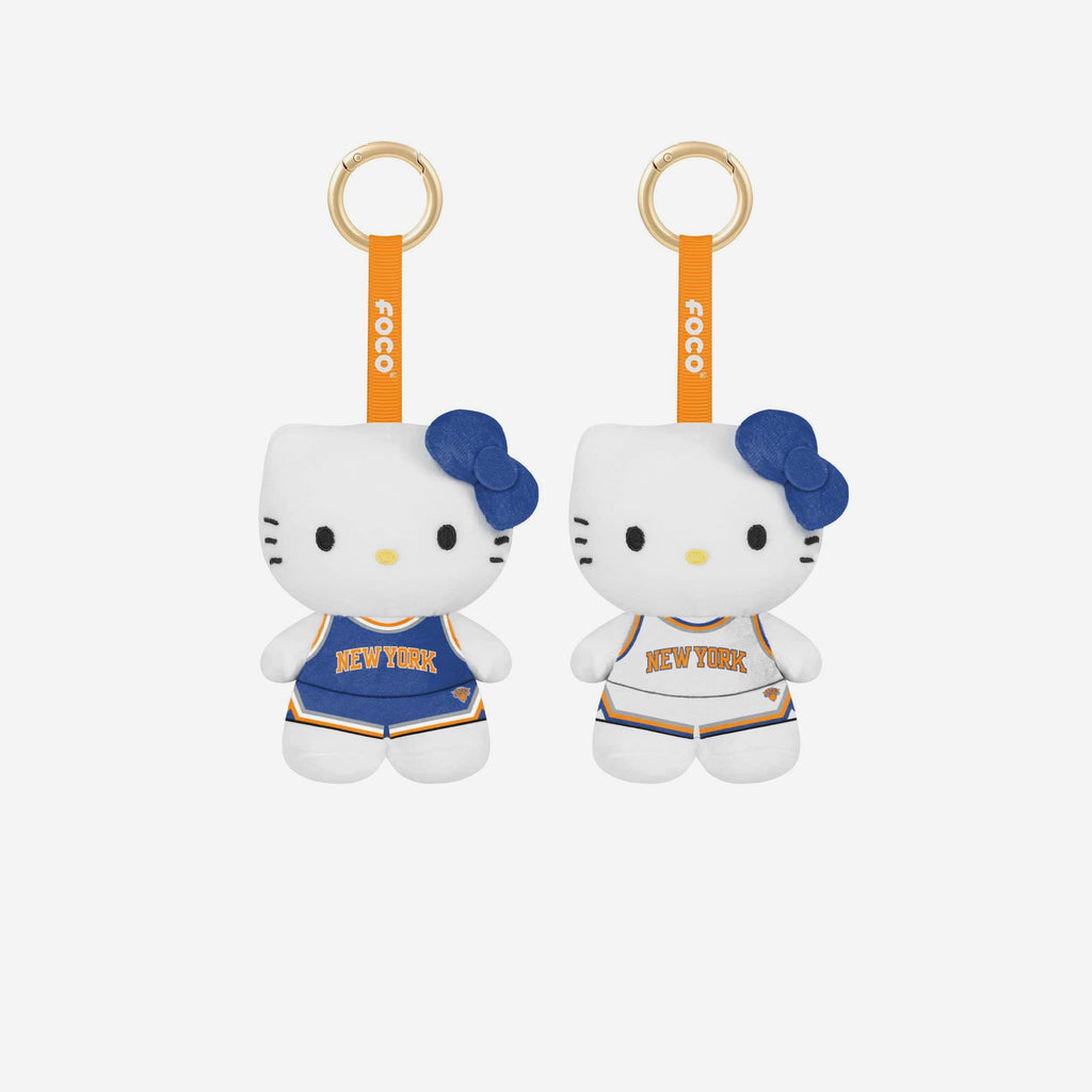 New York Knicks 2 Pack Mini Plush Hello Kitty® Bag Charm Keychain FOCO - FOCO.com
