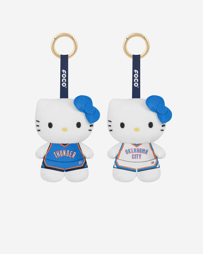Oklahoma City Thunder 2 Pack Mini Plush Hello Kitty® Bag Charm Keychain FOCO - FOCO.com