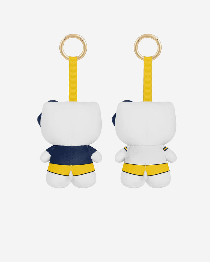 Michigan Wolverines 2 Pack Mini Plush Hello Kitty® Bag Charm Keychain FOCO - FOCO.com