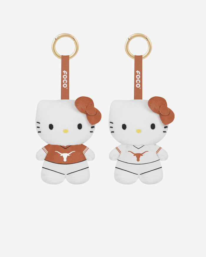 Texas Longhorns 2 Pack Mini Plush Hello Kitty® Bag Charm Keychain FOCO - FOCO.com