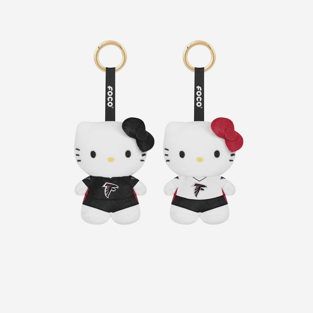Atlanta Falcons 2 Pack Mini Plush Hello Kitty® Bag Charm Keychain FOCO - FOCO.com
