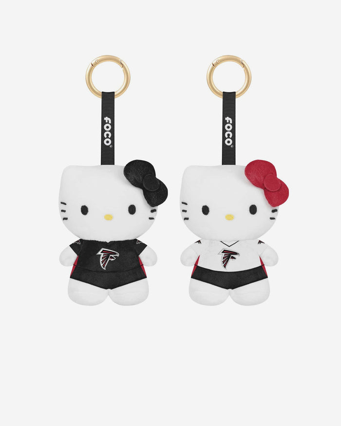 Atlanta Falcons 2 Pack Mini Plush Hello Kitty® Bag Charm Keychain FOCO - FOCO.com