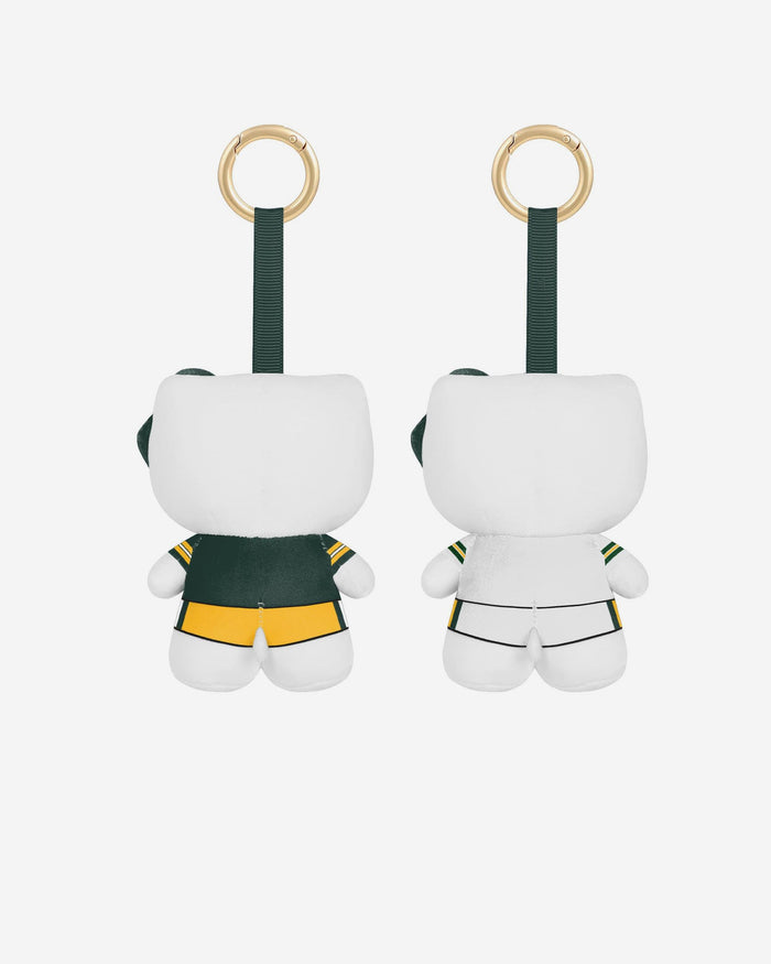 Green Bay Packers 2 Pack Mini Plush Hello Kitty® Bag Charm Keychain FOCO - FOCO.com
